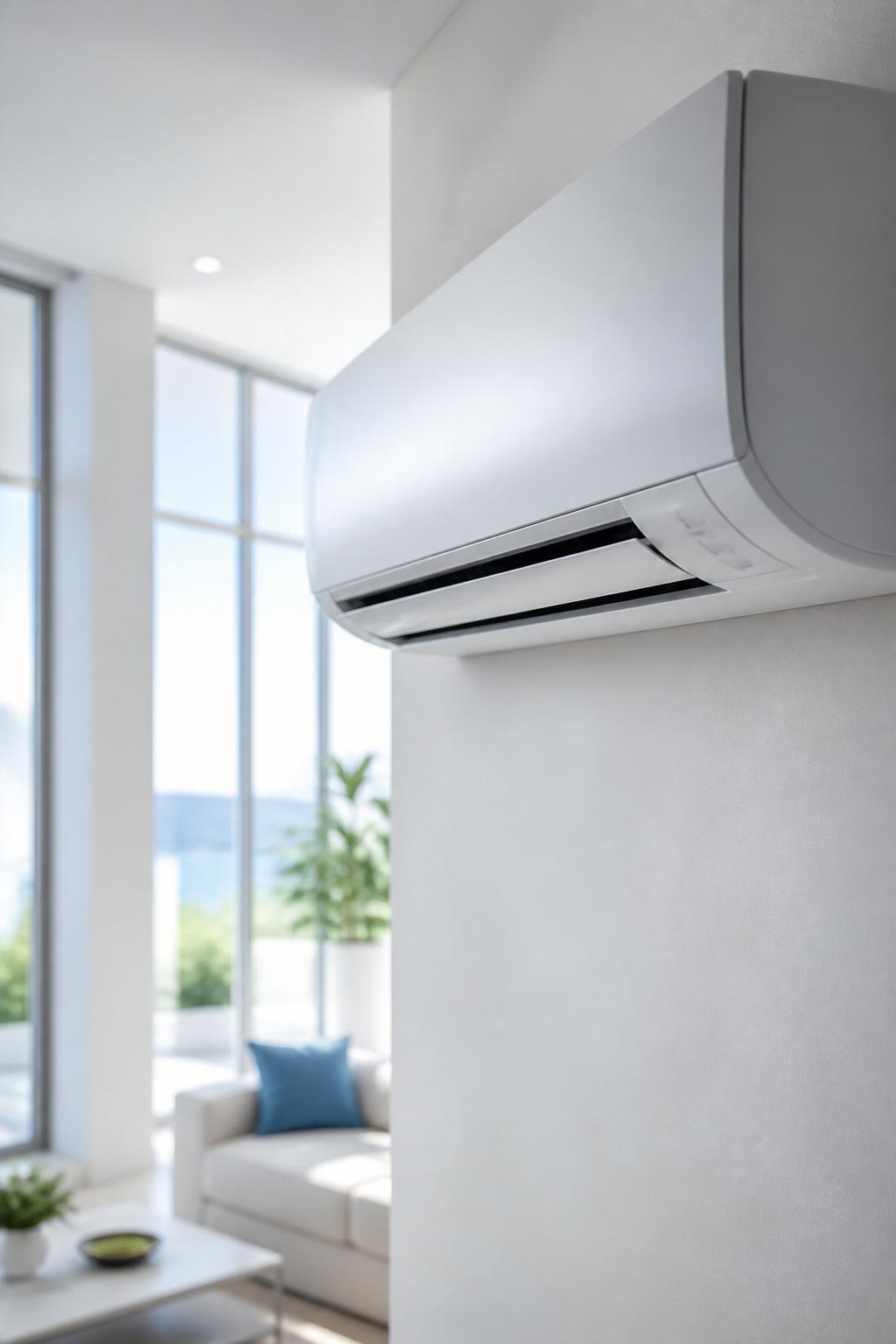 Modern wall-mounted air conditioning unit